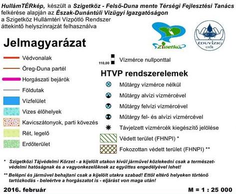 Horgásztérkép jelmagyarázat